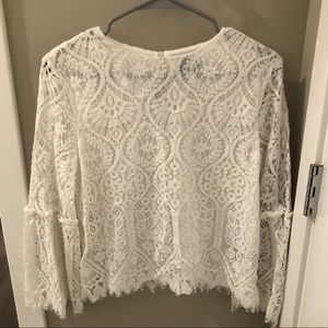 White lace top